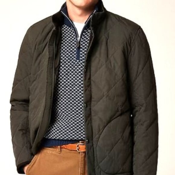 NWT J Crew Mens SUSSEX Green PrimaLoft® Quilted Jacket - S - Picture 3 of 10